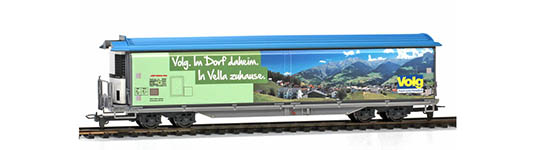 074-2288164 - H0m - Schiebewandwagen Haikqq-uy 5164 Volg (Vella) mittelgrün, RhB, Ep. VI